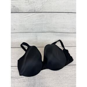 Cacique Plus Size Black Smooth Lightly Lined Full Coverage Bra Size 38G